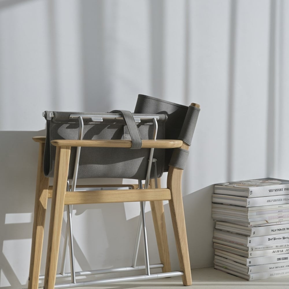 Natural Oak X Gray Fabric 本色橡木 x 灰色布料