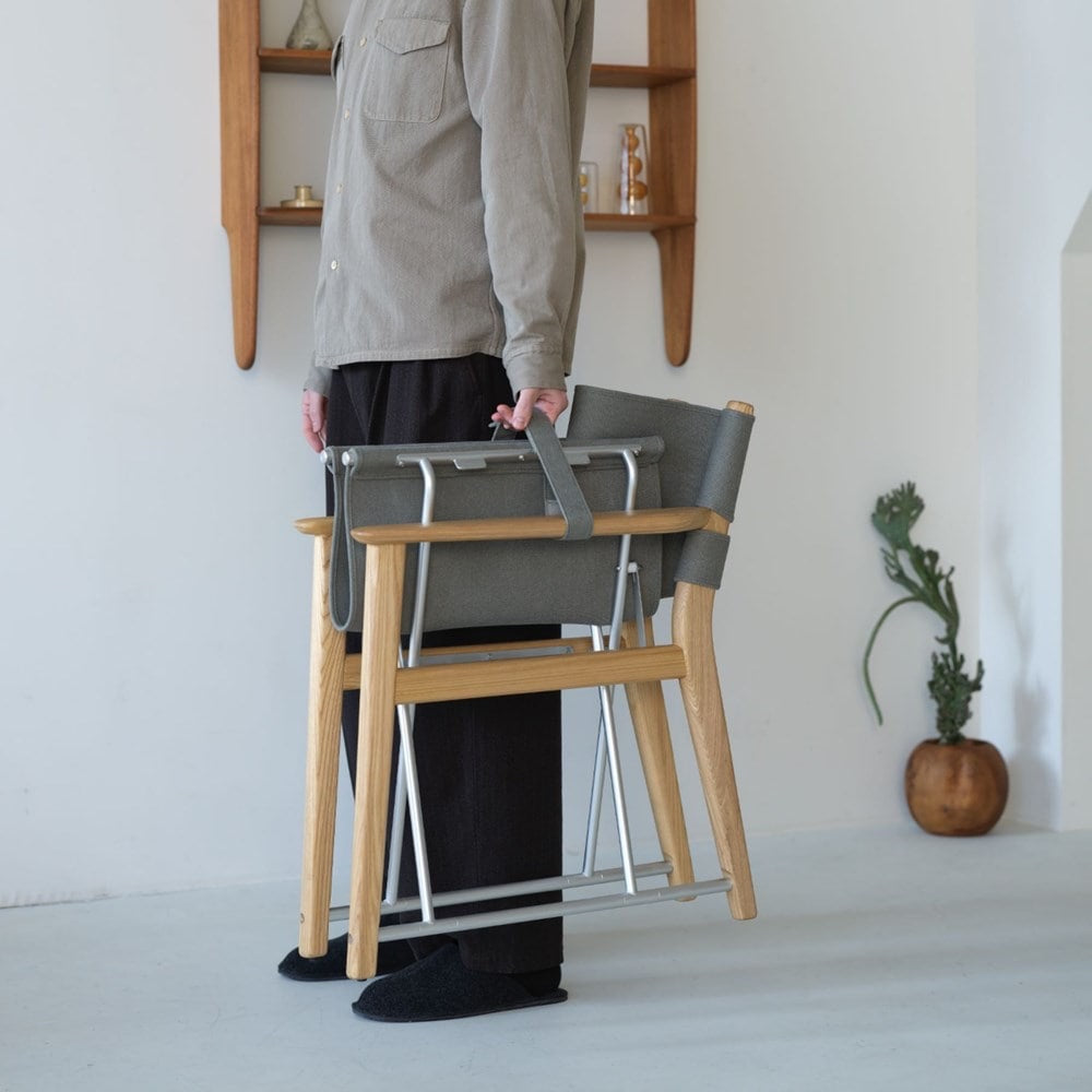 Natural Oak X Gray Fabric 本色橡木 x 灰色布料